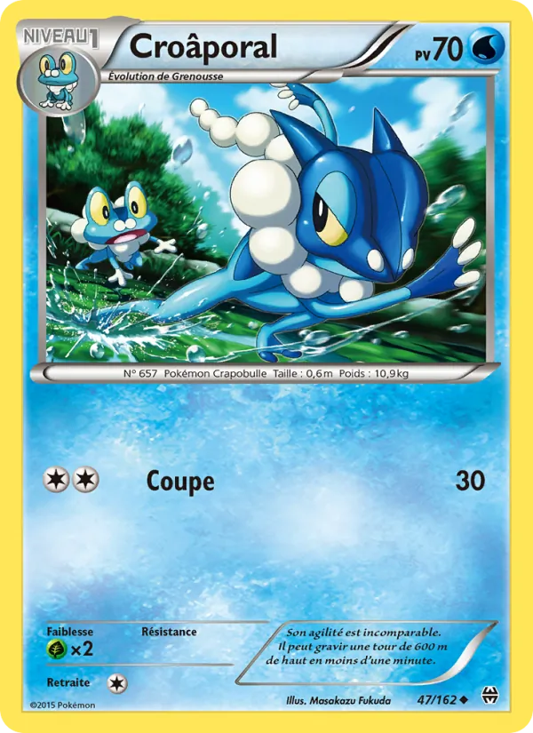 Croâporal 47/162 — XY8 – Impulsion Turbo — Carte Pokémon française