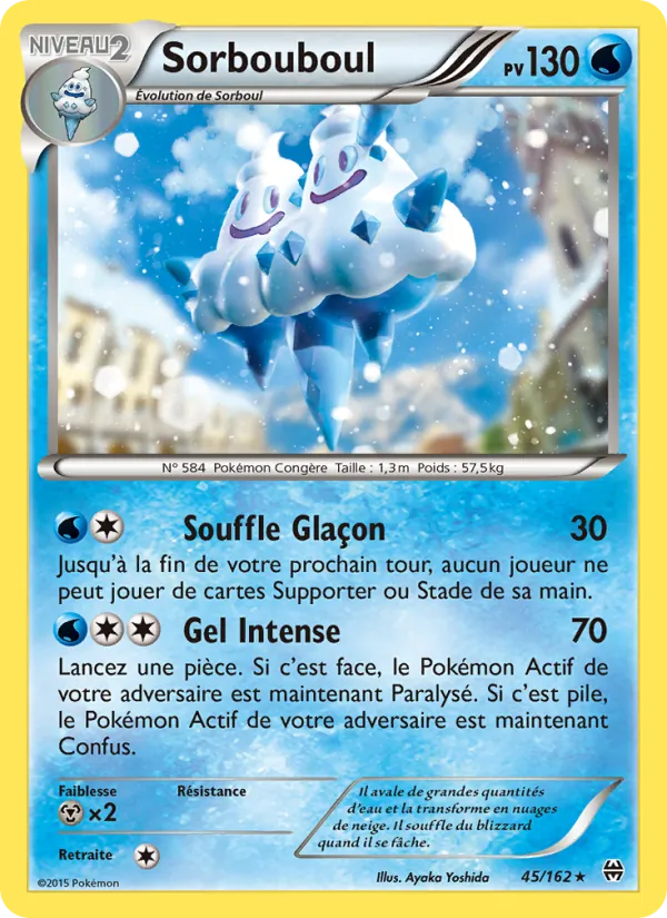 Sorbouboul 45/162 — XY8 – Impulsion Turbo — Carte Pokémon française