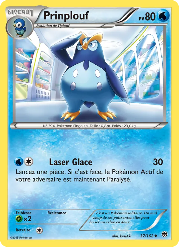 Prinplouf 37/162 — XY8 – Impulsion Turbo — Carte Pokémon française