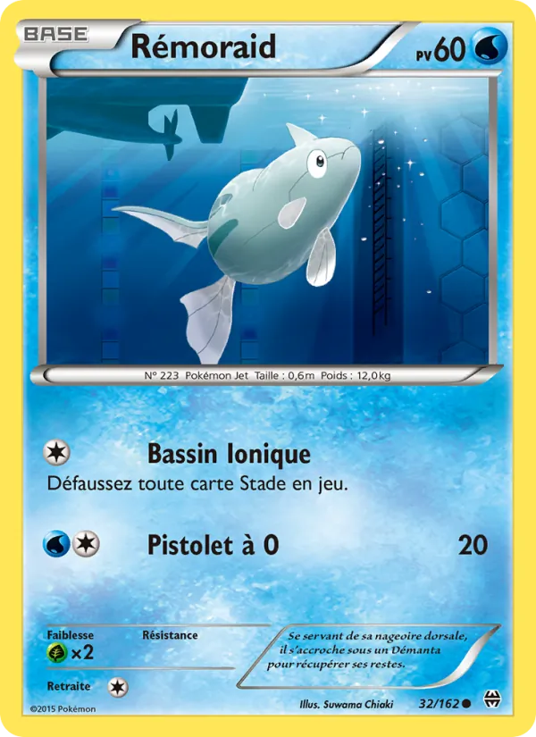 Rémoraid 32/162 — XY8 – Impulsion Turbo — Carte Pokémon française