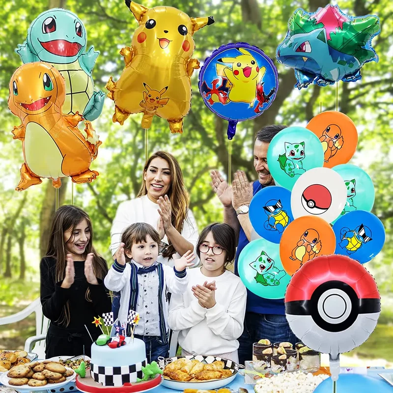 Ensemble de tasses, assiettes, serviettes et nappes Pokémon pour fête d'anniversaire (79 pièces)