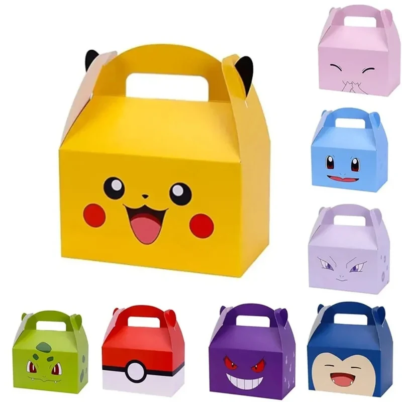 8 sacs d'anniversaire au design Pokémon, Jigglypuff ou Pikachu.