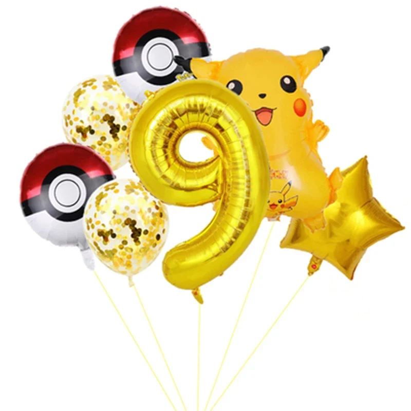 Pokemon Pikachu Joyeux Anniversaire Ballons Décoration D'anniversaire