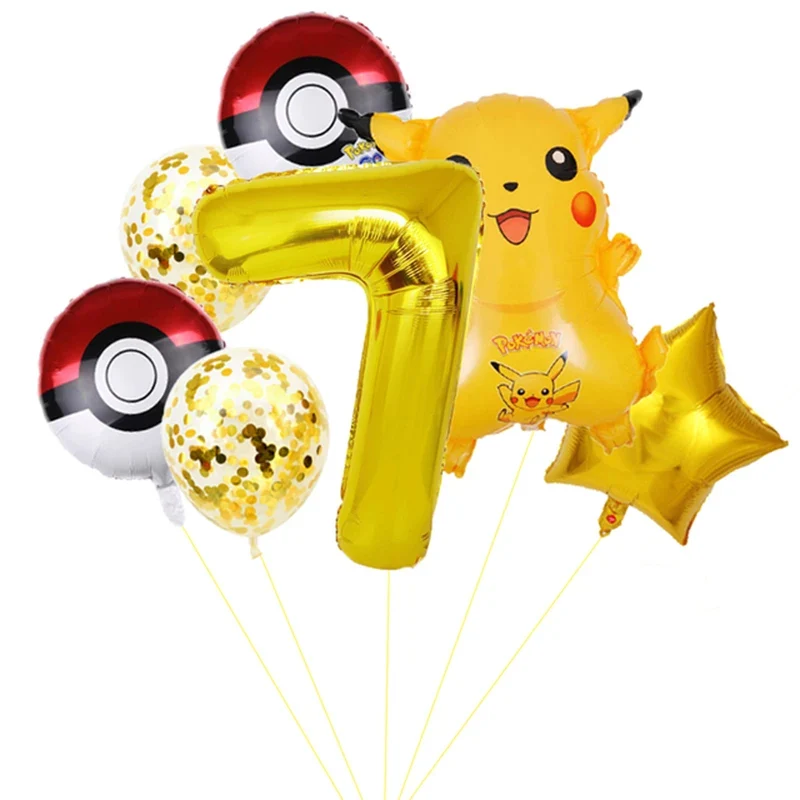 Pokemon Pikachu Joyeux Anniversaire Ballons Décoration D'anniversaire