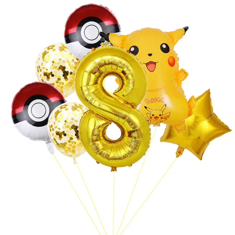Pokemon Pikachu Joyeux Anniversaire Ballons Décoration D'anniversaire