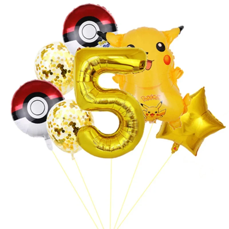 Pokemon Pikachu Joyeux Anniversaire Ballons Décoration D'anniversaire