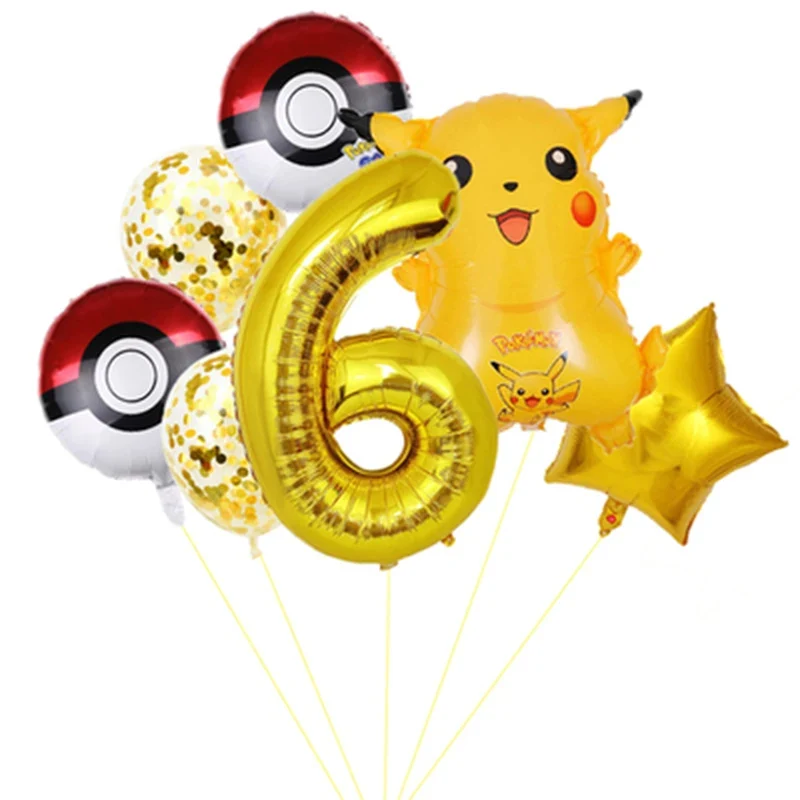 Pokemon Pikachu Joyeux Anniversaire Ballons Décoration D'anniversaire