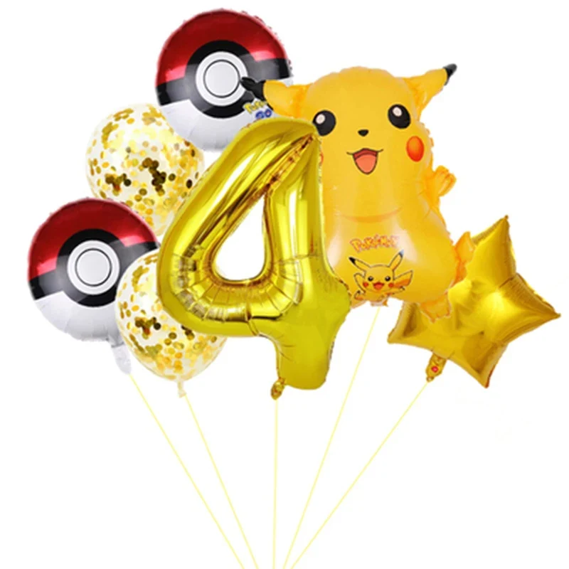 Pokemon Pikachu Joyeux Anniversaire Ballons Décoration D'anniversaire