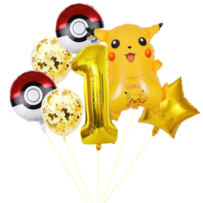 Pokemon Pikachu Joyeux Anniversaire Ballons Décoration D'anniversaire