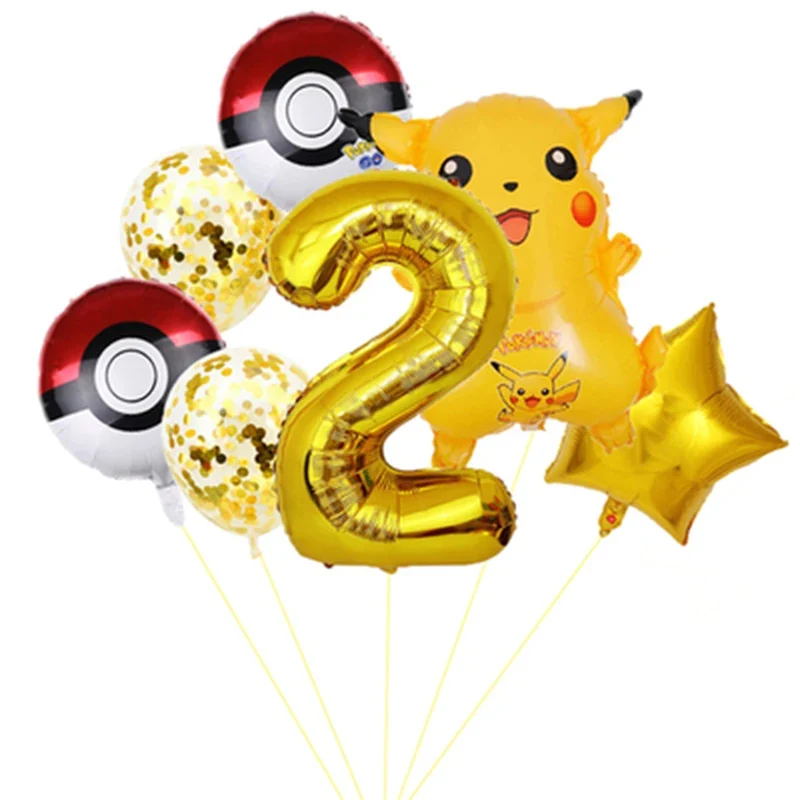 Pokemon Pikachu Joyeux Anniversaire Ballons Décoration D'anniversaire