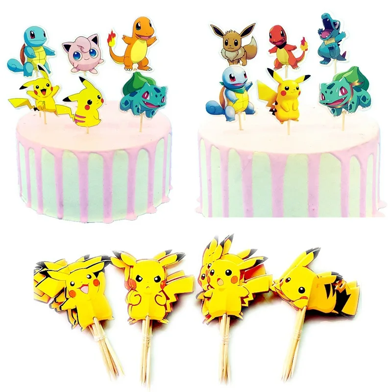 Décoration de gâteau d'anniversaire Pokémon