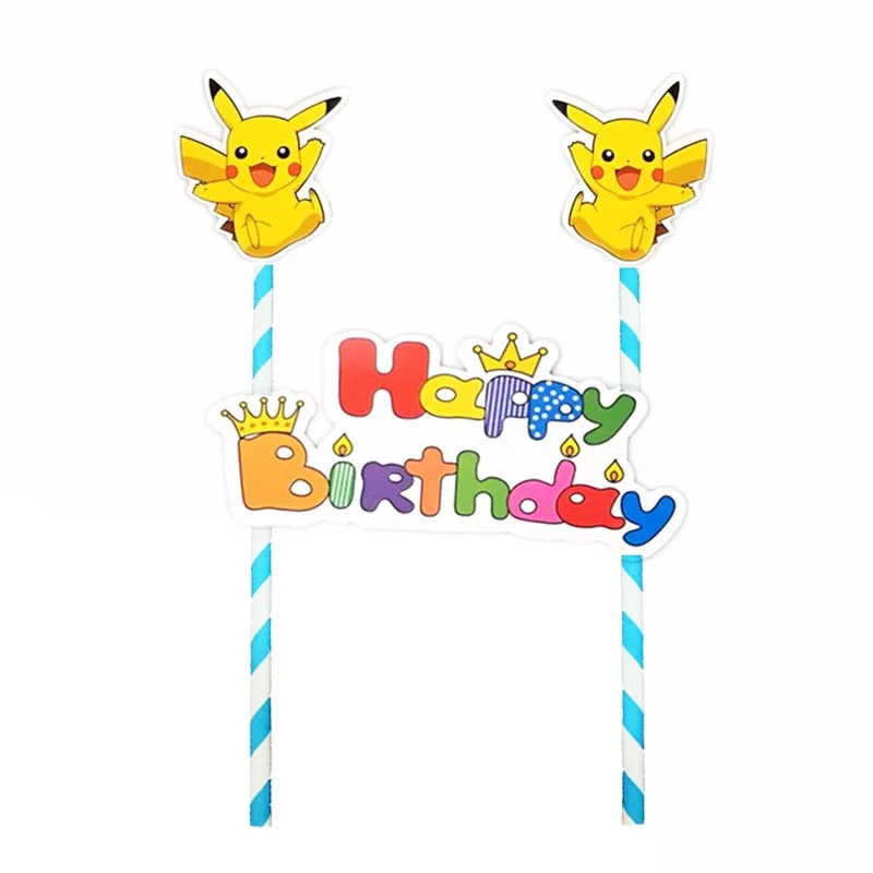 Décoration de gâteau d'anniversaire Pokémon
