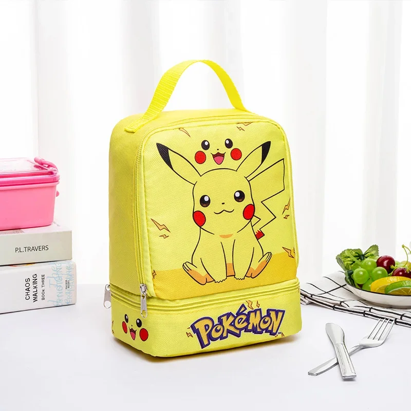 Sac à bento portable Pokemon Pikachu pour enfants
