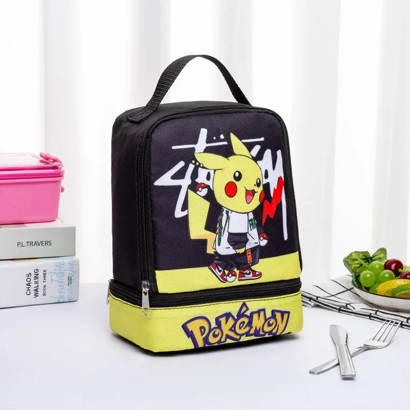 Sac à bento portable Pokemon Pikachu pour enfants