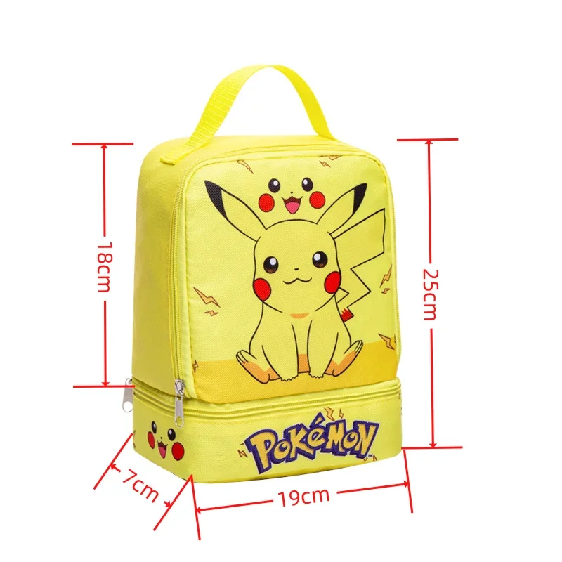 Sac à bento portable Pokemon Pikachu pour enfants