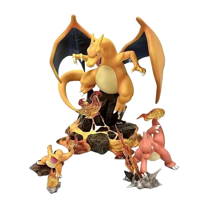 Ensemble de figurines Charizard Evolution Charizard (env. 13 cm)