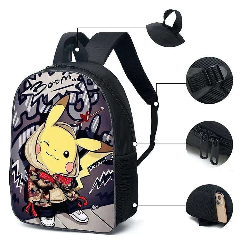 Sac à dos Pokémon (30x15x40cm) pour enfants, loisirs ou école