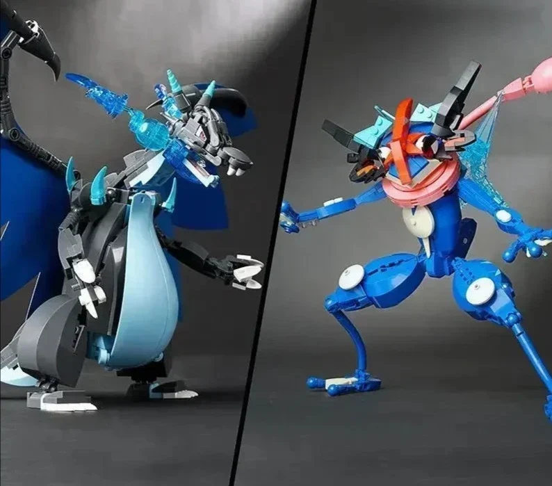 Ensemble de jouets de blocs de construction Charizard Charizard X ou Quajutsu Greninja