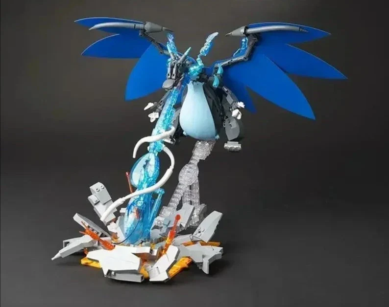 Ensemble de jouets de blocs de construction Charizard Charizard X ou Quajutsu Greninja