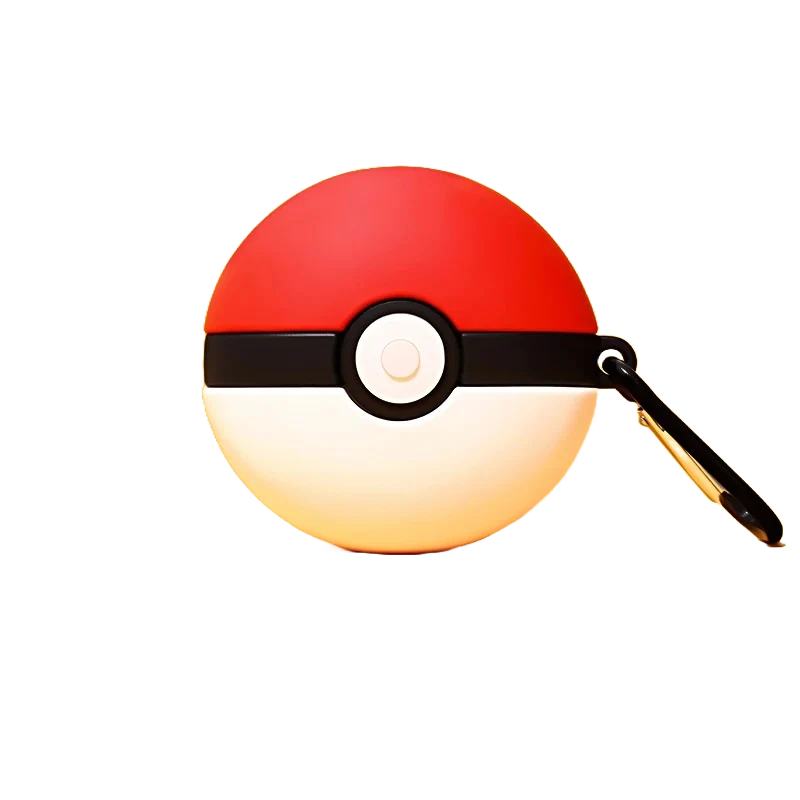 Étui de protection pour Airpods Pro ou Samsung FreeBuds au look Pokeball