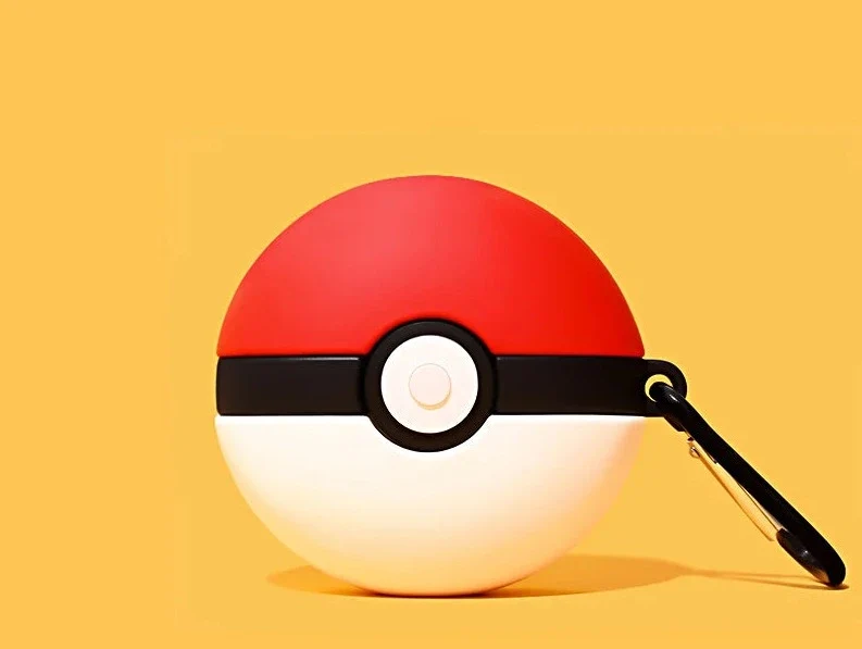 Étui de protection pour Airpods Pro ou Samsung FreeBuds au look Pokeball