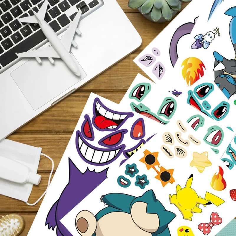 Puzzle d'autocollants Pokémon de nombreux Pokémon différents