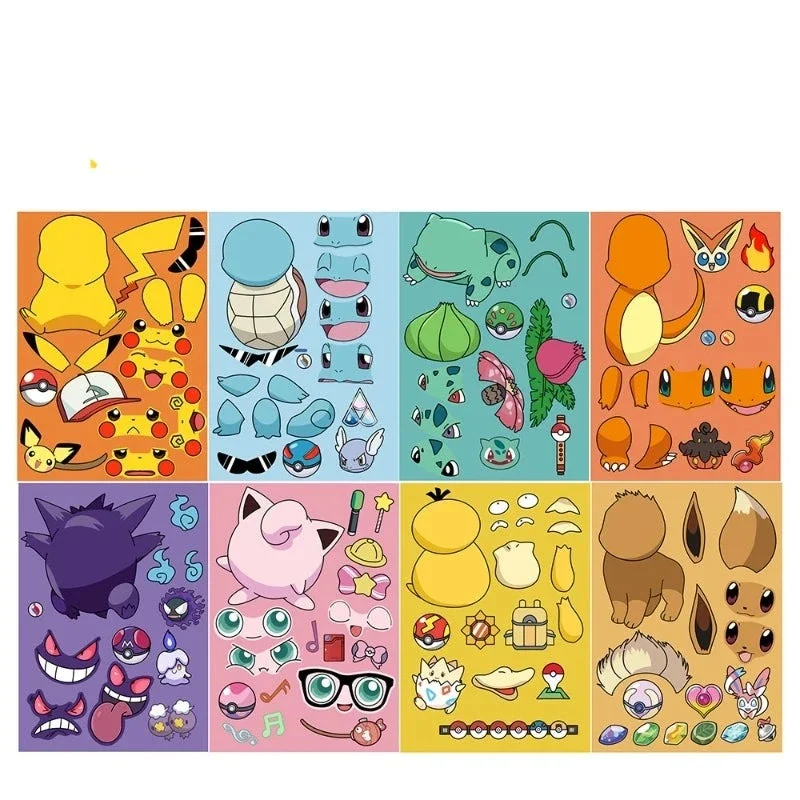 Puzzle d'autocollants imperméable dans de nombreux motifs Pokémon