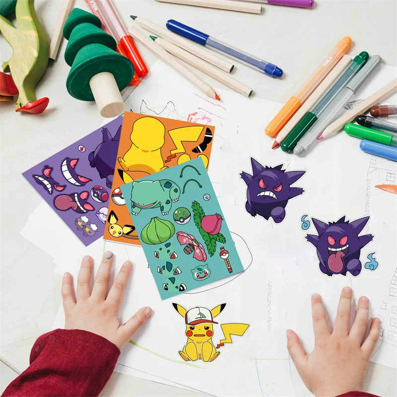 Puzzle d'autocollants imperméable dans de nombreux motifs Pokémon