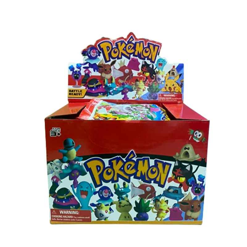 24 sacs aveugles Pokémon Pikachu dans une boîte cadeau avec 1 figurine et 3 cartes chacun.