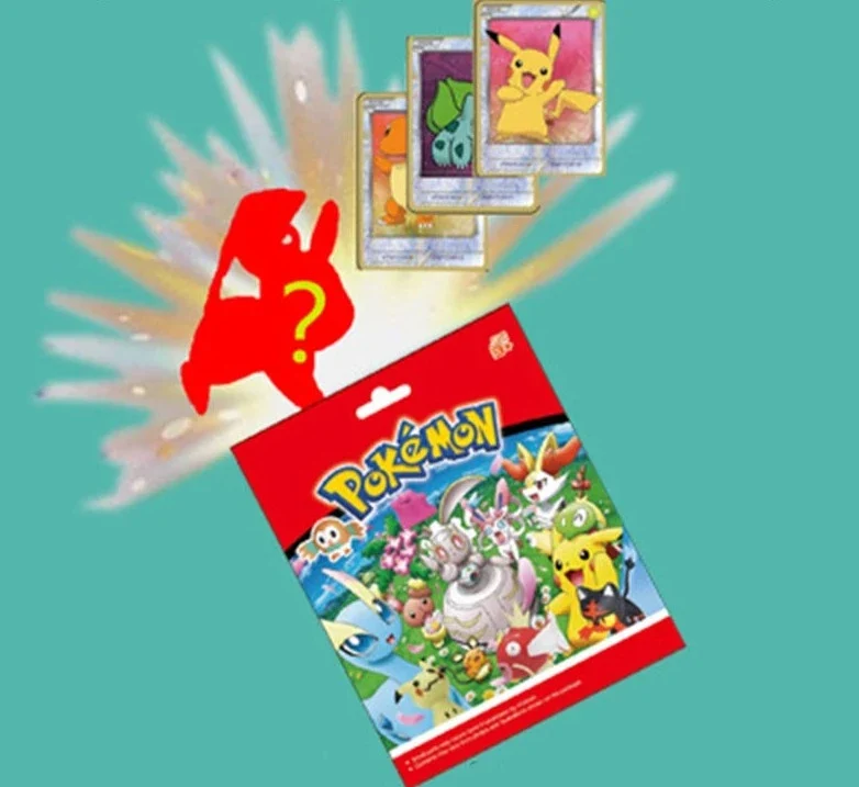 24 sacs aveugles Pokémon Pikachu dans une boîte cadeau avec 1 figurine et 3 cartes chacun.