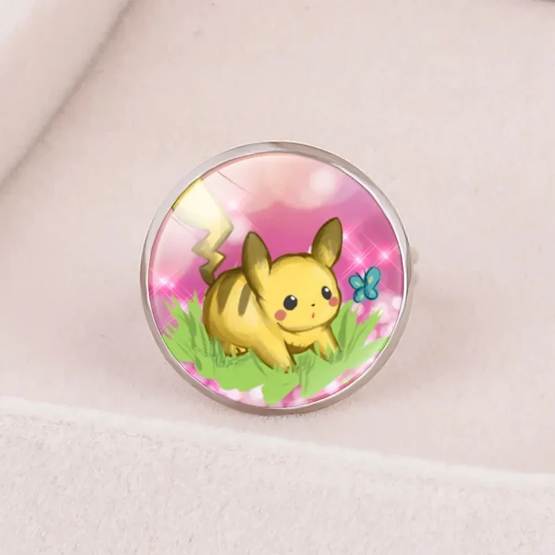 Collier ou bague avec pendentif Pokémon