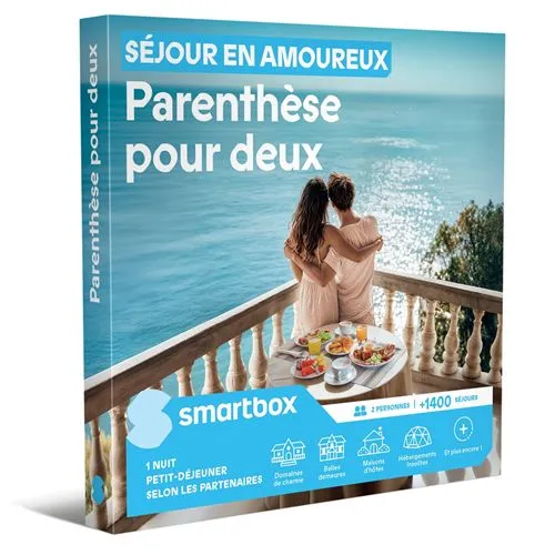 Coffret cadeau SmartBox Séjour en amoureux Parenthèse pour deux