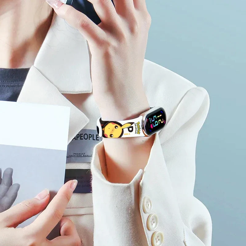 Montres-bracelets pour enfants Pikachu avec écran couleur