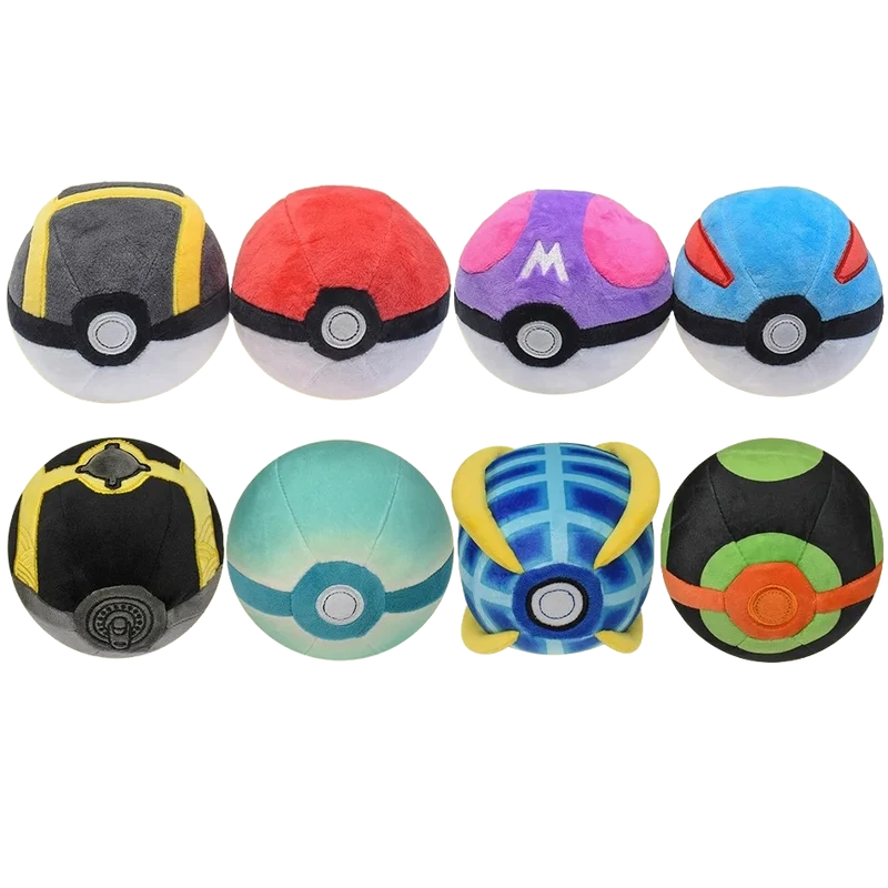 Pokeballs en peluche (environ 12 cm)