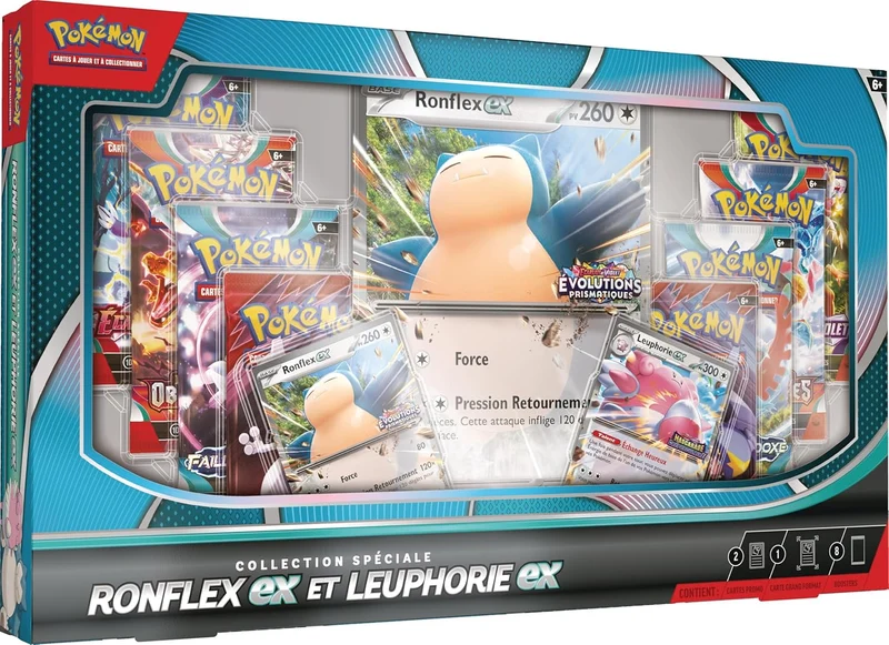 Coffret Pokémon Collection Ronflex-ex & Leuphorie-ex