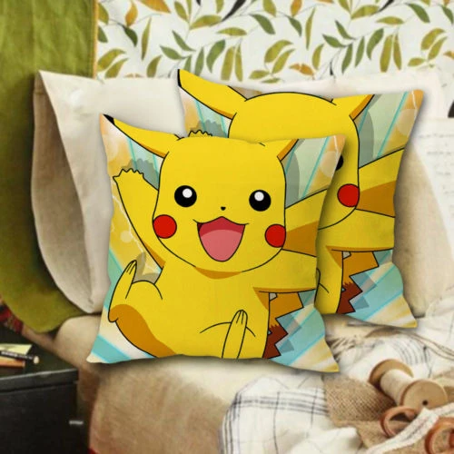 Taies d'oreiller Pokemon (Pikachu, Charmander, Charizard, Bulbizarre)