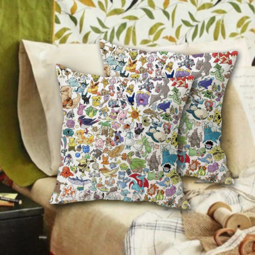 Taie d'oreiller Pokemon (4 motifs différents)