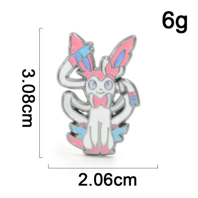 Pokemon Eevee Espeon, Jolteon, Flareon, Vaporeon, Sylveon Badges - Pins - Badges