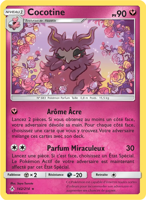 Cocotine 142/214 — SL10 – Alliance Infaillible — Carte Pokémon française