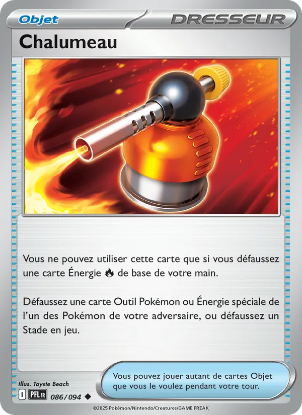 Chalumeau 86/94 — ME02 – Flammes Fantasmagoriques — Carte Pokémon française