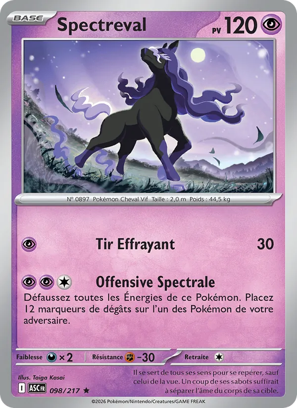 Spectreval 98/217 — ME02.5 – Héros Transcendants — Carte Pokémon française