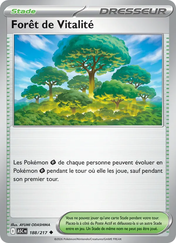 Forêt de Vitalité 188/217 — ME02.5 – Héros Transcendants — Carte Pokémon française