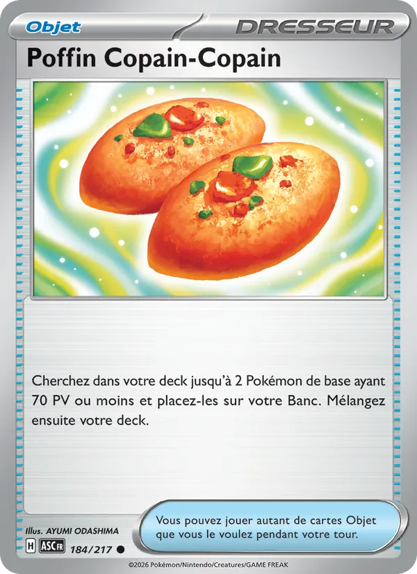 Poffin Copain-Copain 184/217 — ME02.5 – Héros Transcendants — Carte Pokémon française