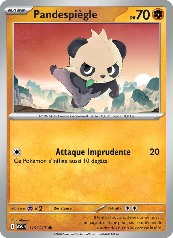 Pandespiègle 115/217 — ME02.5 – Héros Transcendants — Carte Pokémon française