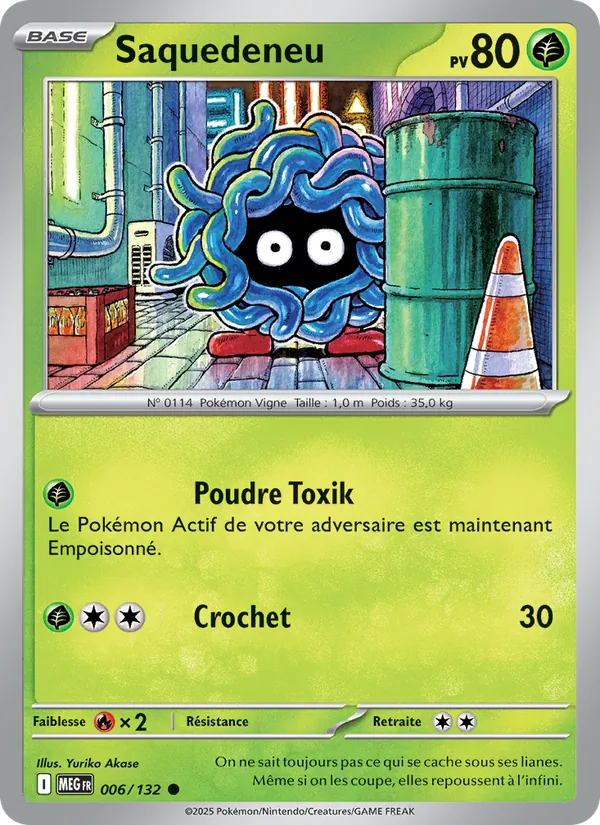 Saquedeneu 6/132 — ME01 — Méga-Évolution — Carte Pokémon française