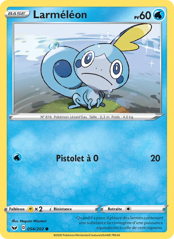 Larméléon 54/202 — EB01 – Épée et Bouclier — Carte Pokémon française