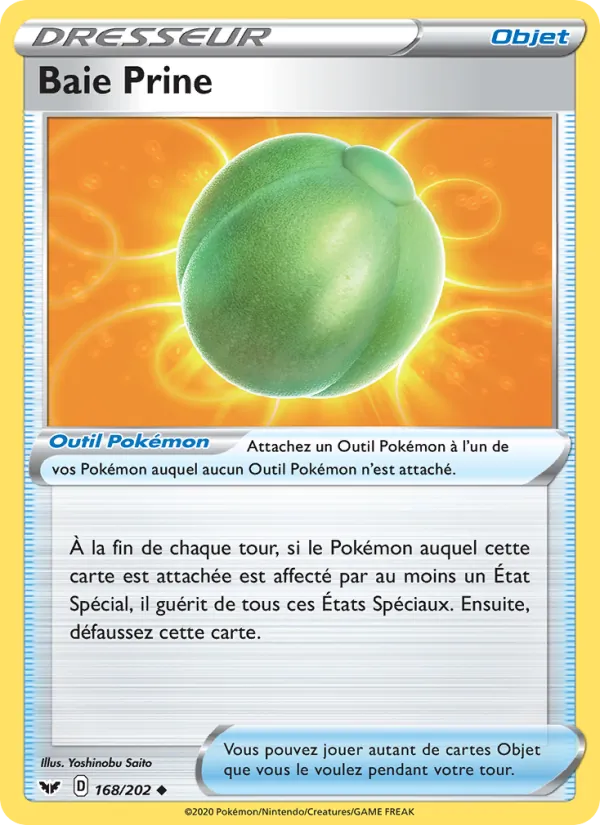 Baie Prine 168/202 — EB01 – Épée et Bouclier — Carte Pokémon française
