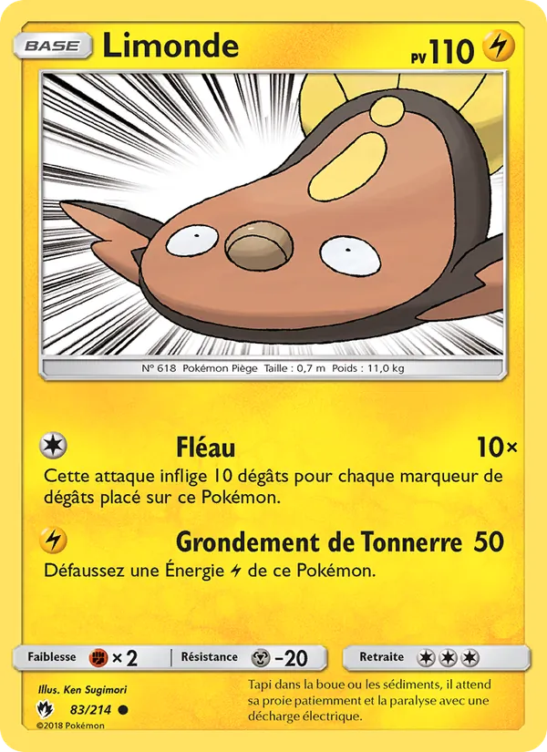 Limonde 83/214 — SL8 – Tonnerre Perdu — Carte Pokémon française