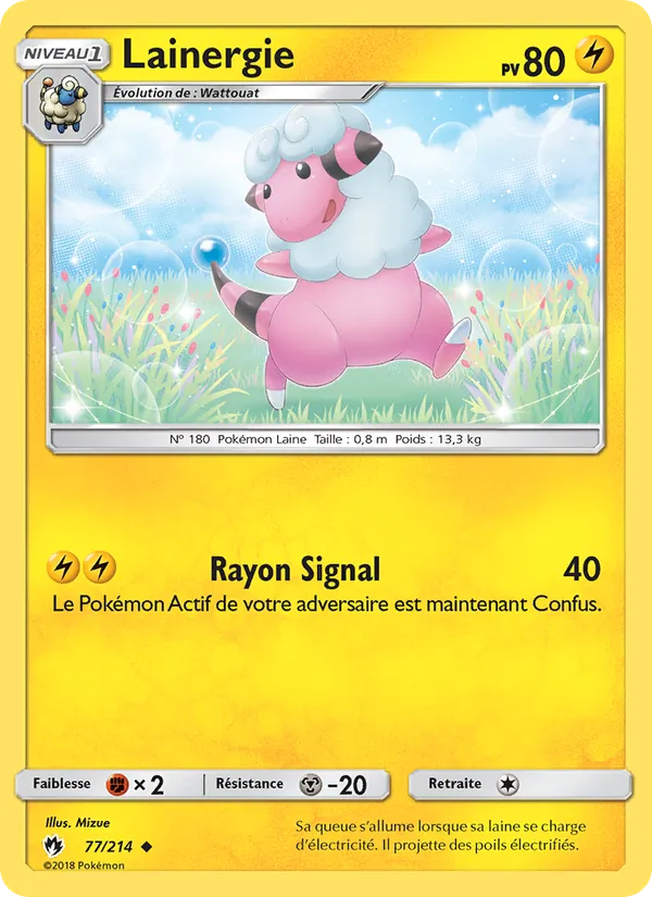 Lainergie 77/214 — SL8 – Tonnerre Perdu — Carte Pokémon française