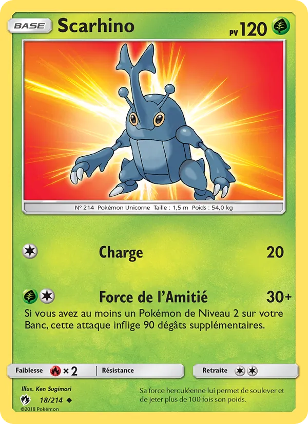 Scarhino 18/214 — SL8 – Tonnerre Perdu — Carte Pokémon française
